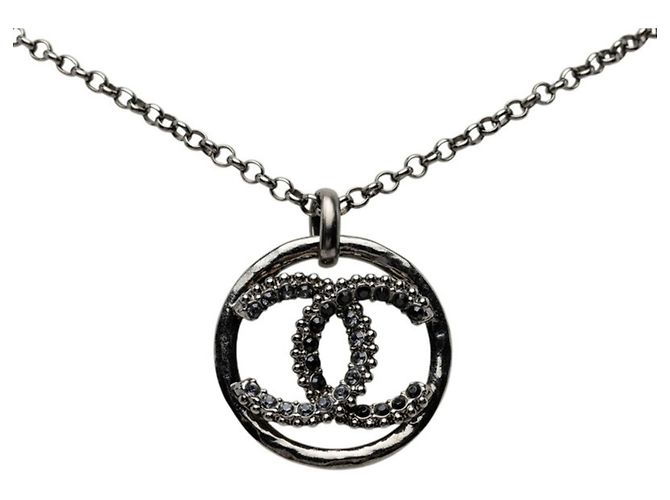 Collana con pendente Chanel Coco Mark Nero