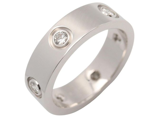 Anillo Cartier Love en Oro Blanco Dorado