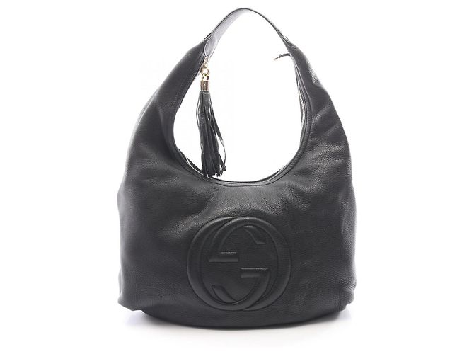 Borsa a tracolla Gucci Soho Nero