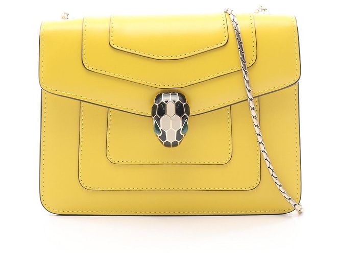 Borsa a tracolla Bulgari Serpenti Forever Giallo