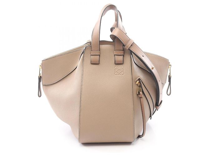 Borsa Loewe Hammock Small - Borsa a mano 2-Way Beige