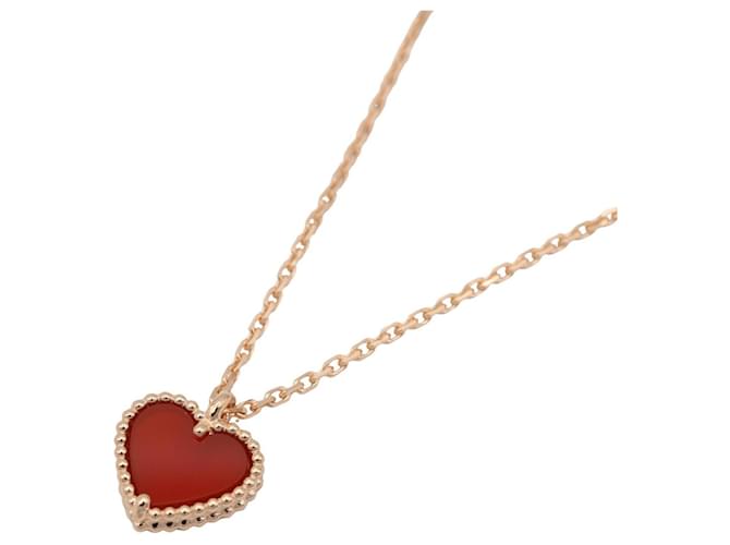 Collier Sweet Heart Van Cleef & Arpels Rouge Doré 