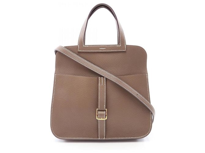 Hermès Borsa a mano Hermes HERMES Arzan 25 Marrone Taupe