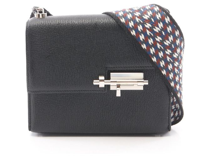 Hermès Bolsa de Ombro Mini Veroux Hermes Preto