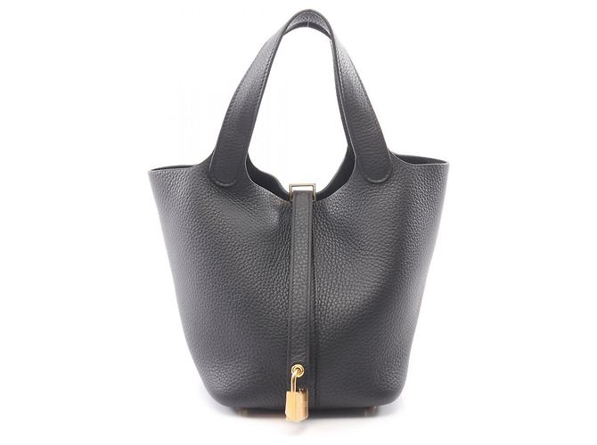 Hermès Borsa Hermes Picotin Lock PM Nero 