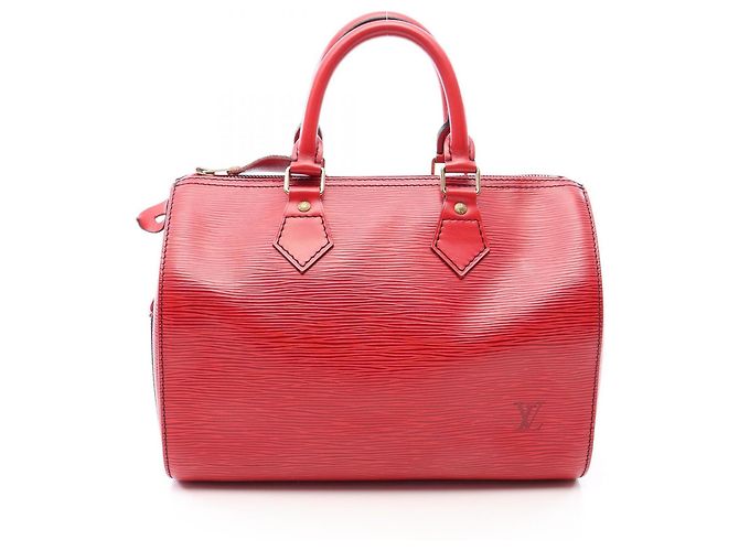 Louis Vuitton Speedy 25 Epi Handtasche Rot