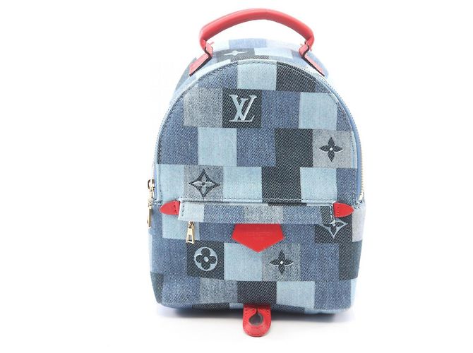 Sac à dos Louis Vuitton Palm Springs Backpack MINI Rouge Bleu