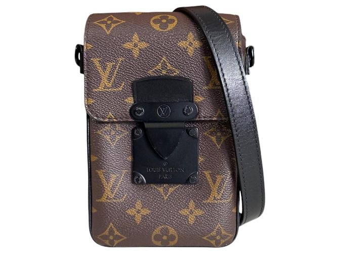 Sac à épaule Louis Vuitton en Monogram Macassar Marron Noir