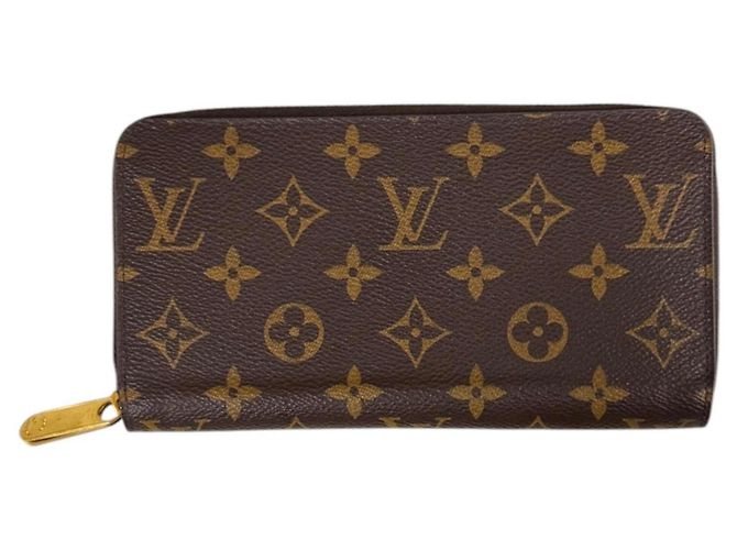Cartera Zippy Monogram Louis Vuitton Castaño