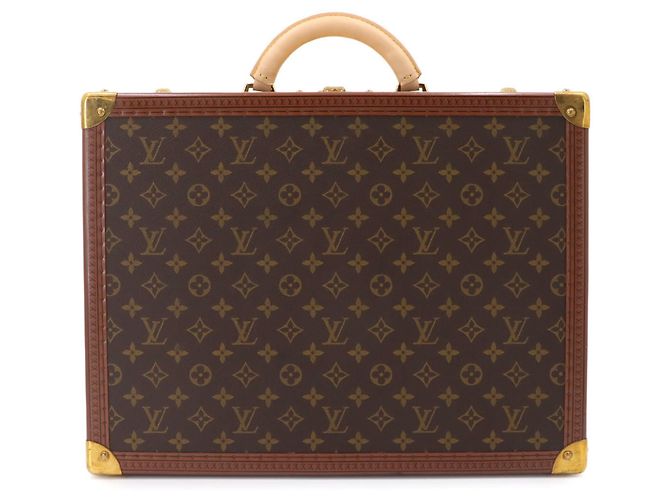 Louis Vuitton Monogram Cotoville 45 Trunk Case Handtasche Braun Monogramm