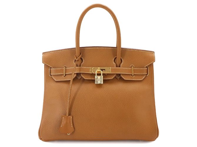 Hermès Bolsa Hermes Birkin 30 em couro Ardennes