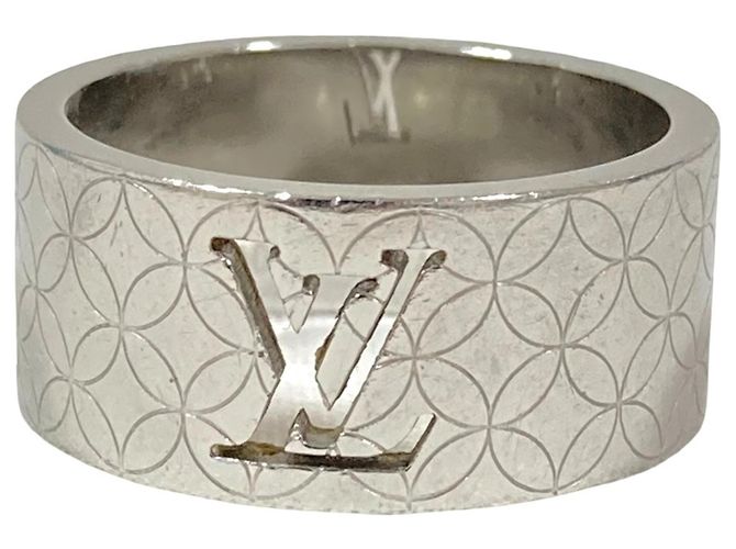 Louis Vuitton Bague Champs-Élysées Band Ring Silvery