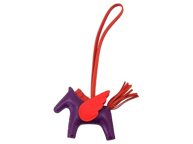 Hermès Hermes Rodeo Pegasus PM Handbag Charm Roxo