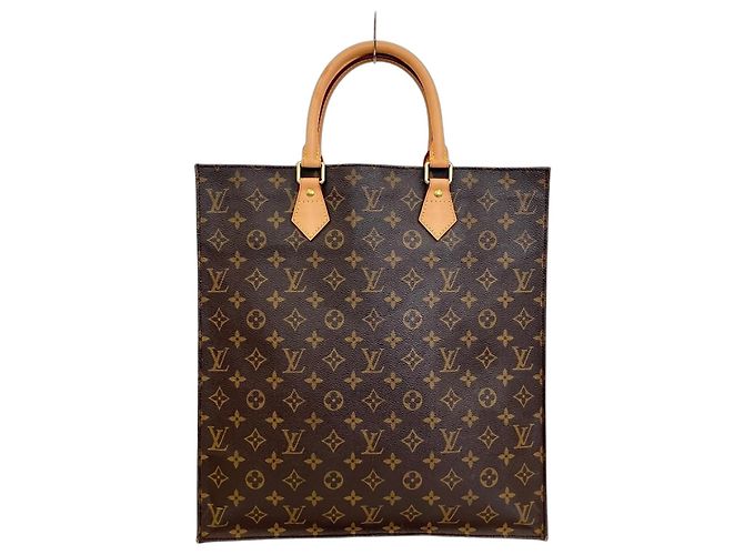 Sac à main Louis Vuitton Monogram Sac Plat Marron Monogramme
