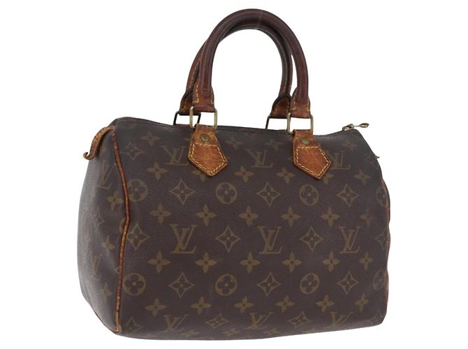 Bolsa de mão LOUIS VUITTON Monogram Speedy 25 M41528 LV Auth 193349