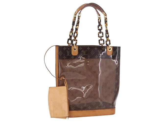 LOUIS VUITTON Cabas Ambre PM en Vinyle Monogram Marron M92502 LV Auth ka5637