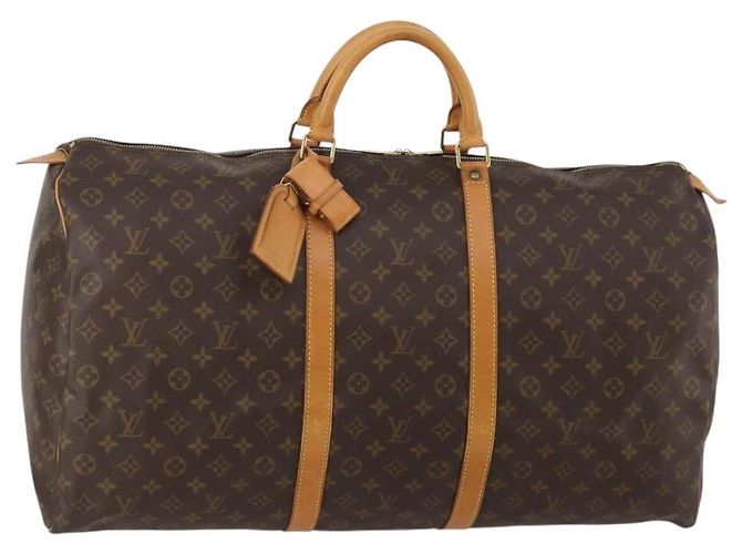 LOUIS VUITTON Monogram Keepall 60 Boston Bag M41422 LV Auth am12081A Monogramm