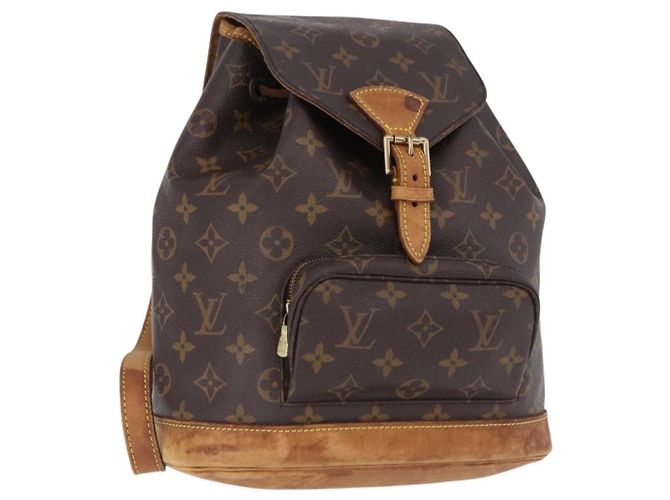 LOUIS VUITTON Monogram Montsouris MM Backpack M51136 LV Auth 195265