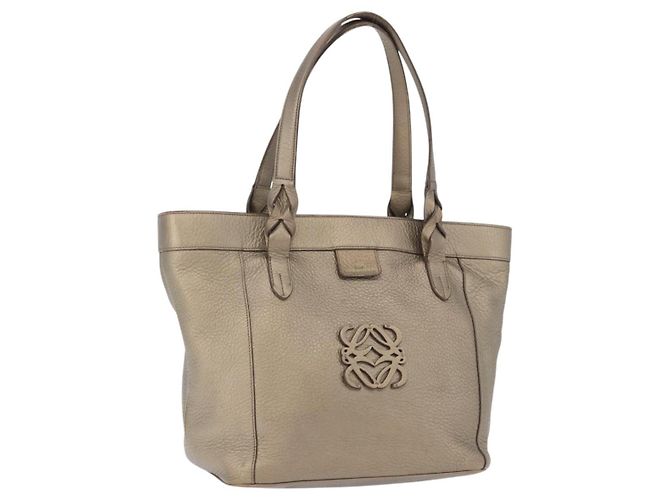 Saco Tote LOEWE em couro tom dourado Auth 195777V
