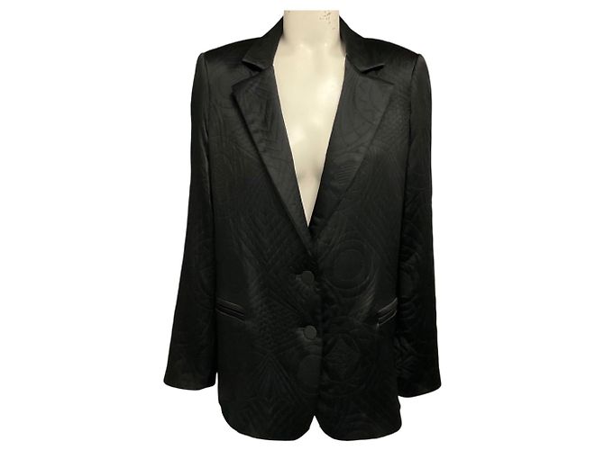 Forte Forte forte_forte gesteppte Satinjacke in Schwarz