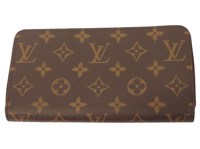 Portafoglio lungo Zippy Monogram Louis Vuitton marrone