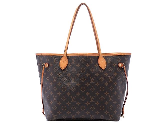 Borsa Tote Louis Vuitton Monogram Neverfull MM Marrone