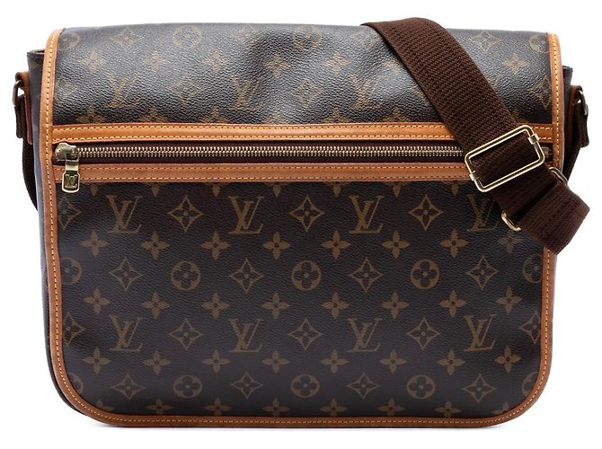 Borsa a tracolla Louis Vuitton Monogram Bosphore Messenger GM Marrone