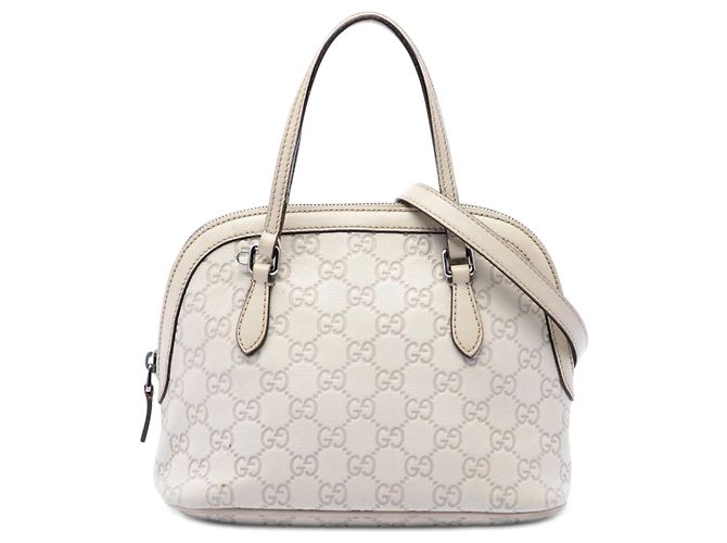 Bolso Mini Guccissima Dome blanco Gucci