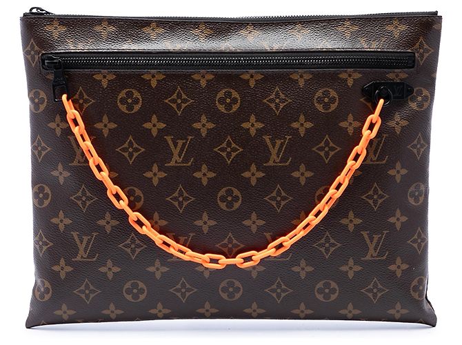 Bolso de Mano Clutch Louis Vuitton Monogram Solar Ray A4 Marrón Castaño
