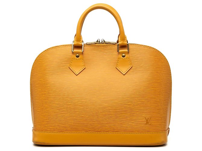 Borsa Louis Vuitton Epi Alma PM Gialla Giallo
