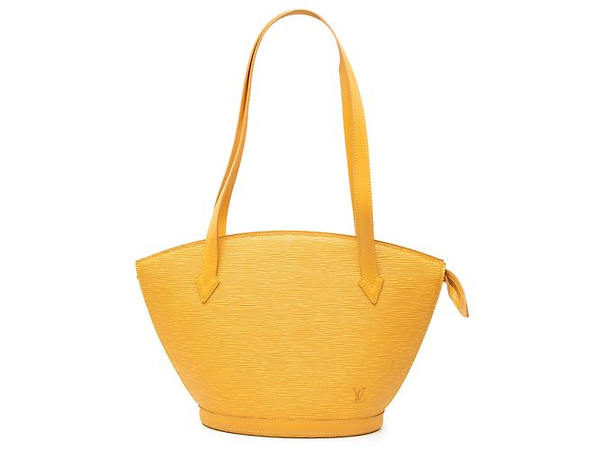 Borsa a tracolla Louis Vuitton Epi Saint Jacques PM gialla con tracolla lunga Giallo