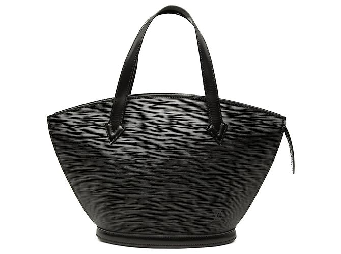 Bolsa de mão Louis Vuitton Epi Saint Jacques PM preta com alça curta Preto