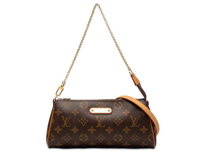 Borsa Satchel Louis Vuitton Monogram Eva Marrone