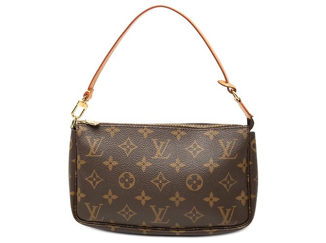 Borsa a tracolla Louis Vuitton Monogram Pochette Accessoires Marrone