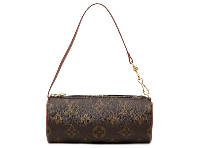 Borsa a mano Louis Vuitton Monogram Papillon Pochette Marrone