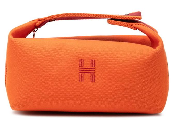 Hermès Hermes Bride à Black PM Handbag Pouch Naranja