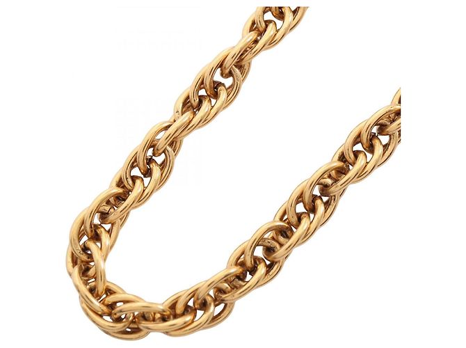 Collana lunga Chanel Coco Mark placcata oro D'oro