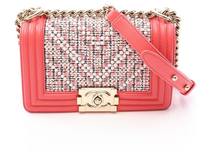 Chanel Boy Small Shoulder Bag Pink White Multiple colors