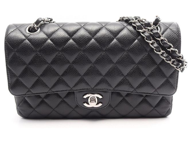 Timeless Borsa a tracolla Chanel Matelassé Double Flap Nero