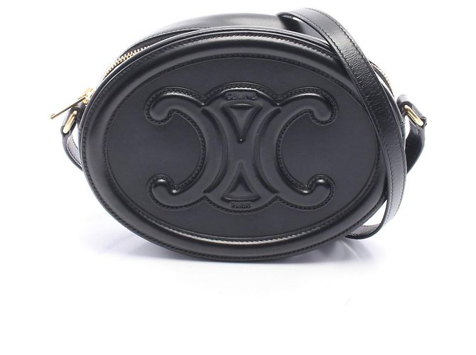Céline Borsa a tracolla ovale Celine Cuile Triomphe Nero