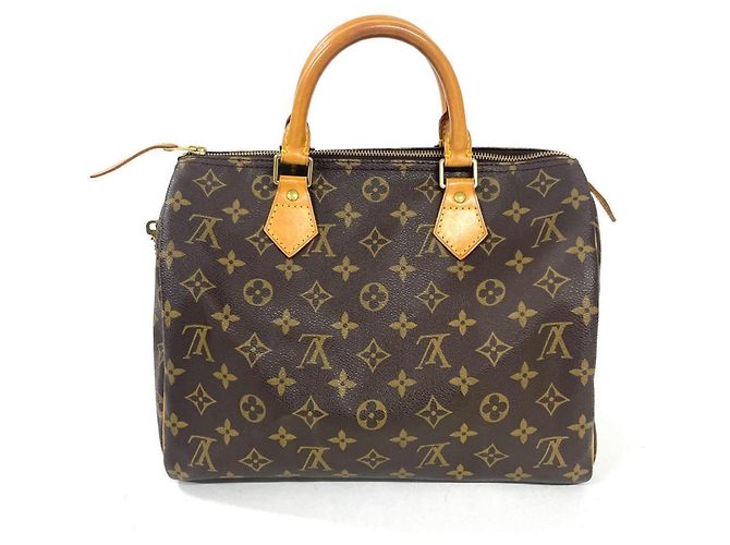 Sac à main Louis Vuitton Speedy 30 Marron Monogramme