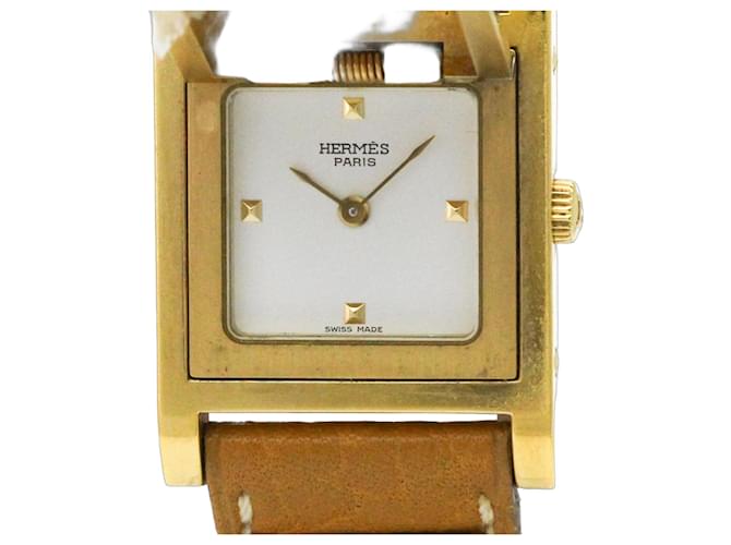 Hermès Orologio da donna Hermes Medor placcato oro Quartz 