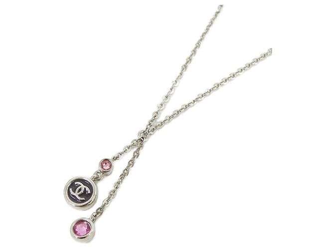 Collana Chanel ABH766 Nero Rosa