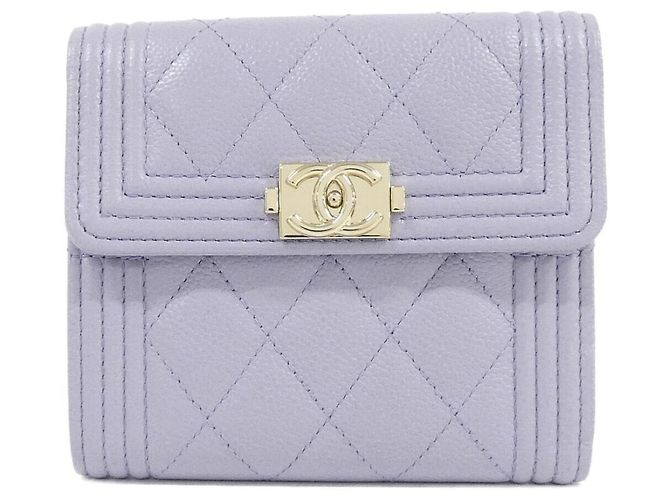 Chanel Boy Line 80734 Geldbörse Lila