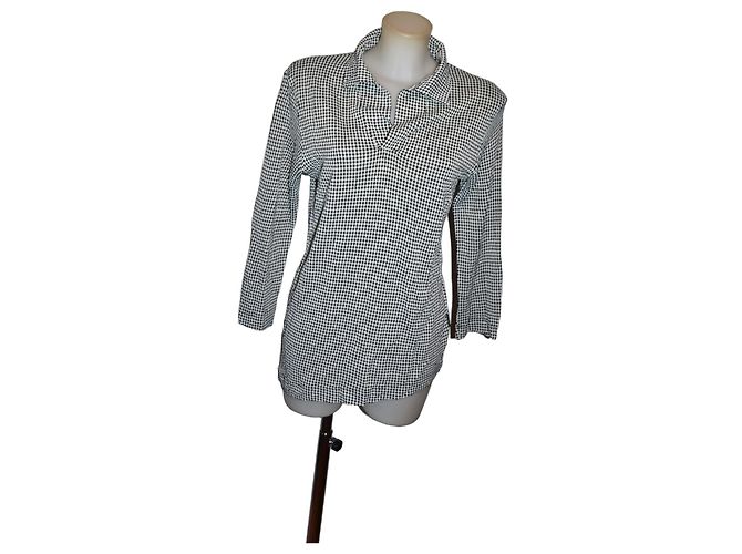 Maglia a maniche lunghe Versace Jeans Couture Nero Bianco