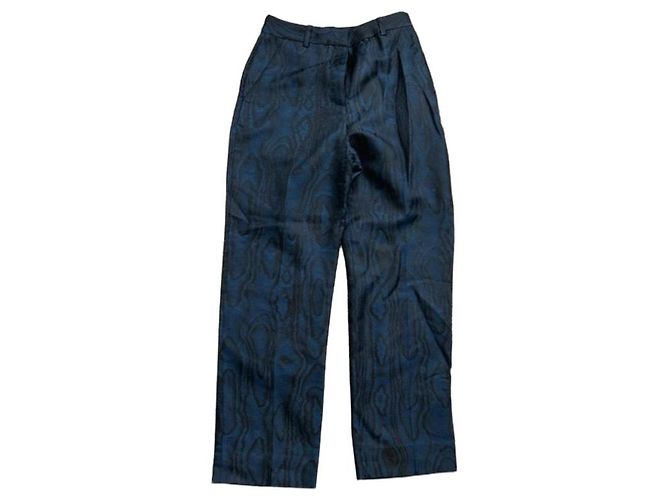 & Other Stories Pantaloni stampati blu e nero