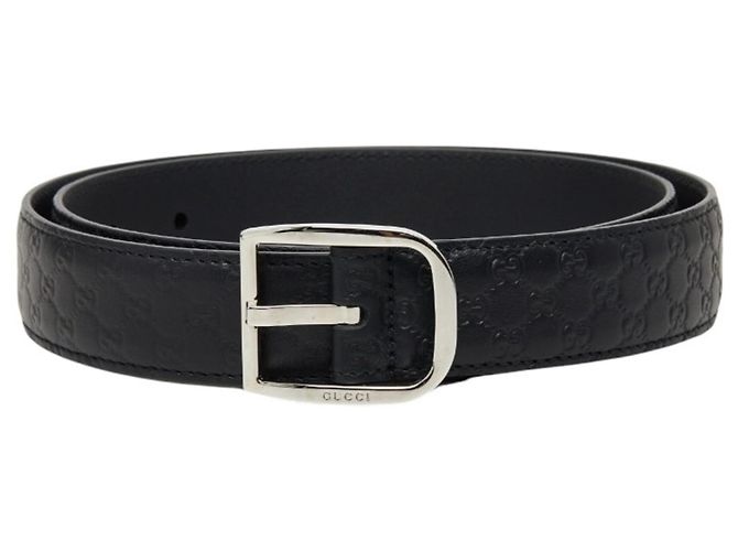 Cintura Gucci Microguccissima in pelle nera Nero