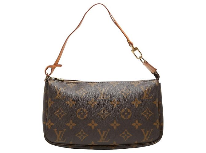 Louis Vuitton Monogram Pochette Accessoires Marrone