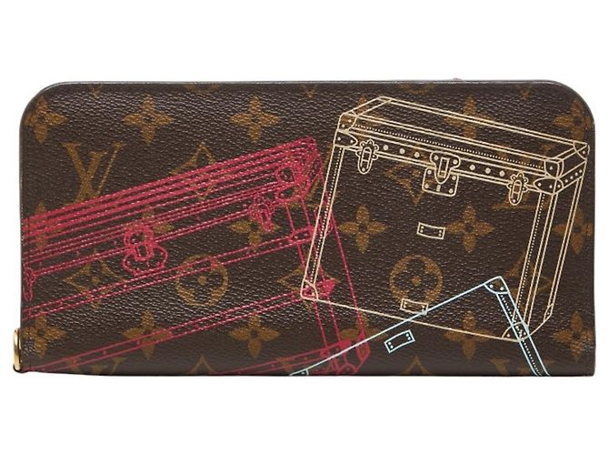 Louis Vuitton Monogram Portefeuille Insolite Long Wallet Brown Multiple colors