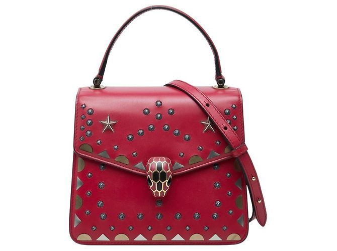 Bulgari Bolsa BVLGARI Serpenti Forever Studded Rosa